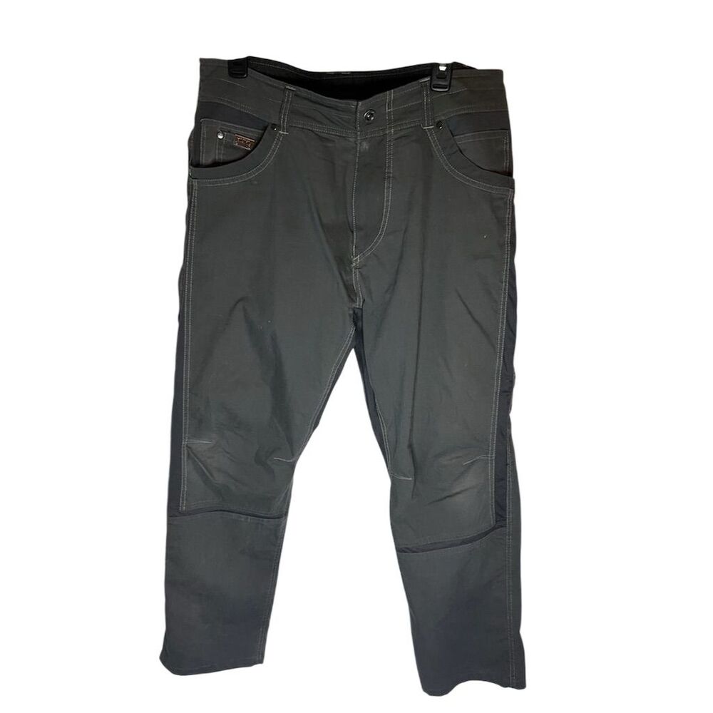 Kuhl Men's Cargo Pants Gray Size 36 Casual Mid Rise Multiple Pockets